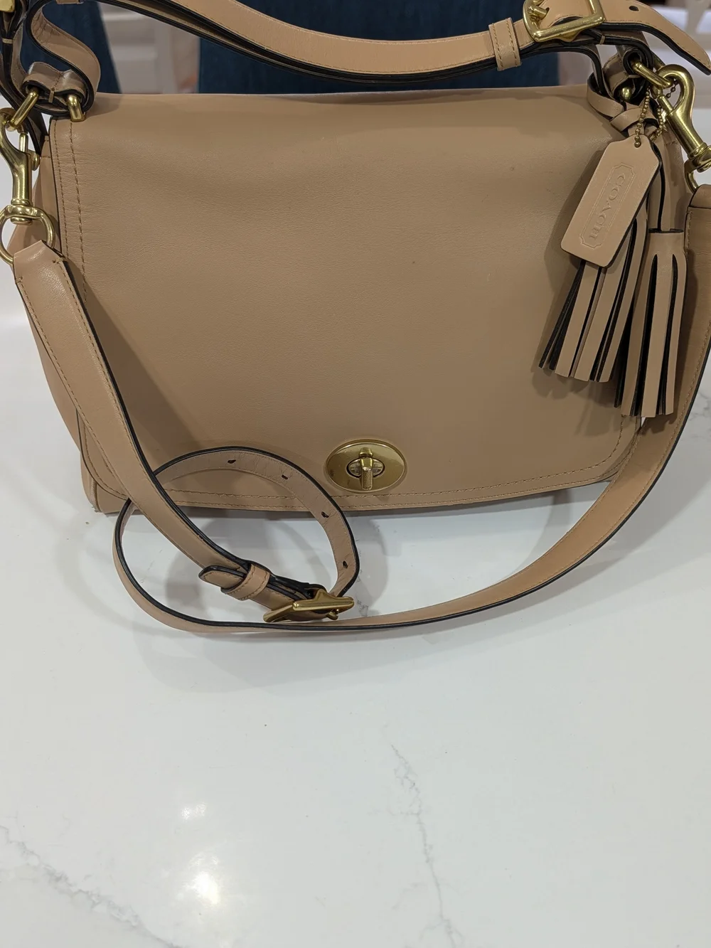 Coach Legacy Romy Top Handle Crossbody Tan K1294-22383